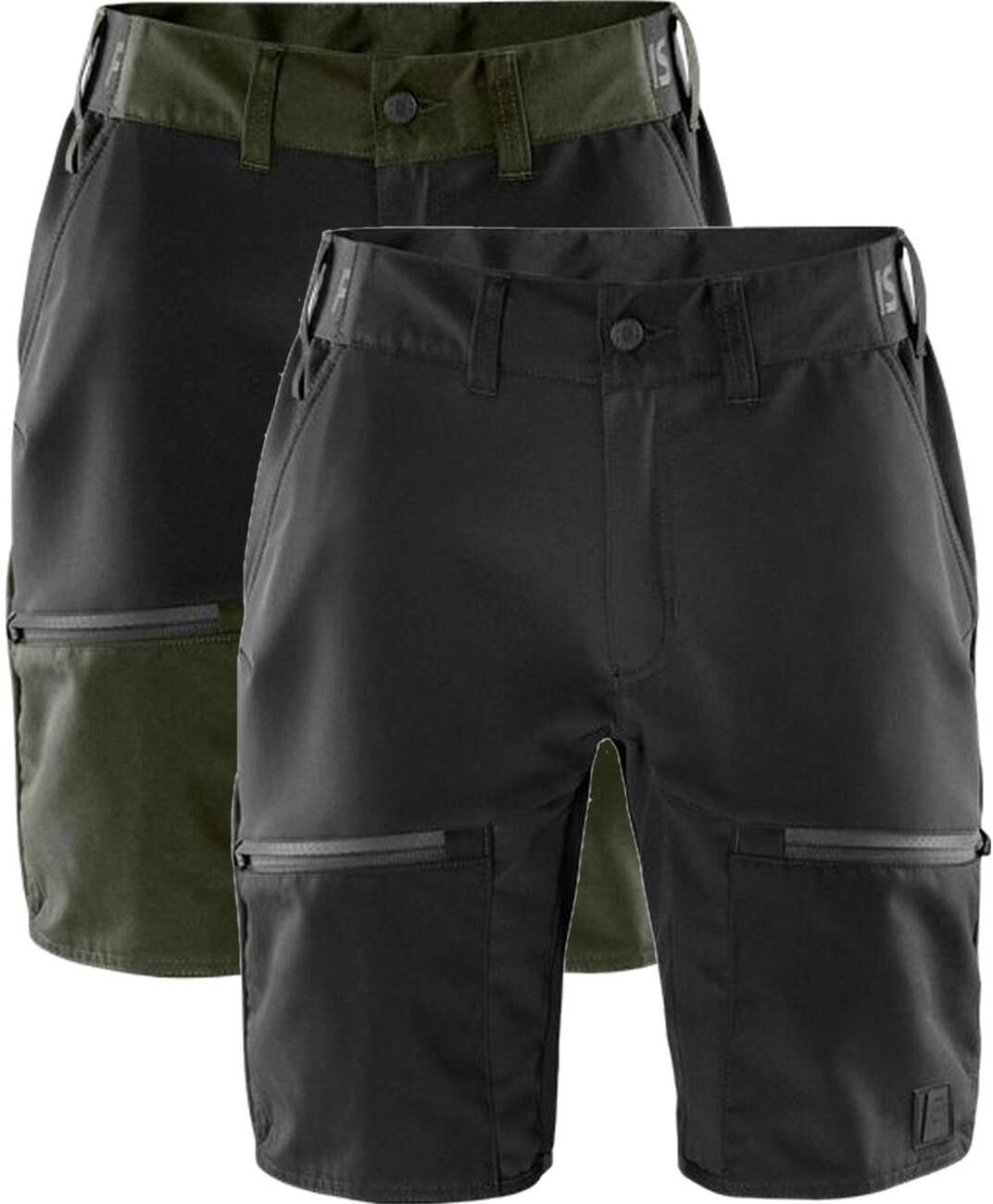 Fristads 131298 Carbon Semistretch Outdoor Shorts / Arbejdsshorts Sort L