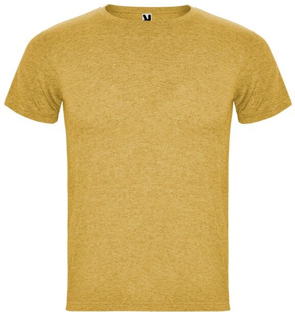 T-shirt décontracté avec logo en maille polyester coton Fox XXL MOUTARDE CHINÉ
