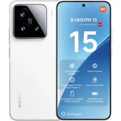 Xiaomi 15 (512 GB, White, 6.36", Dual SIM, 5G), Smartphone, Weiss