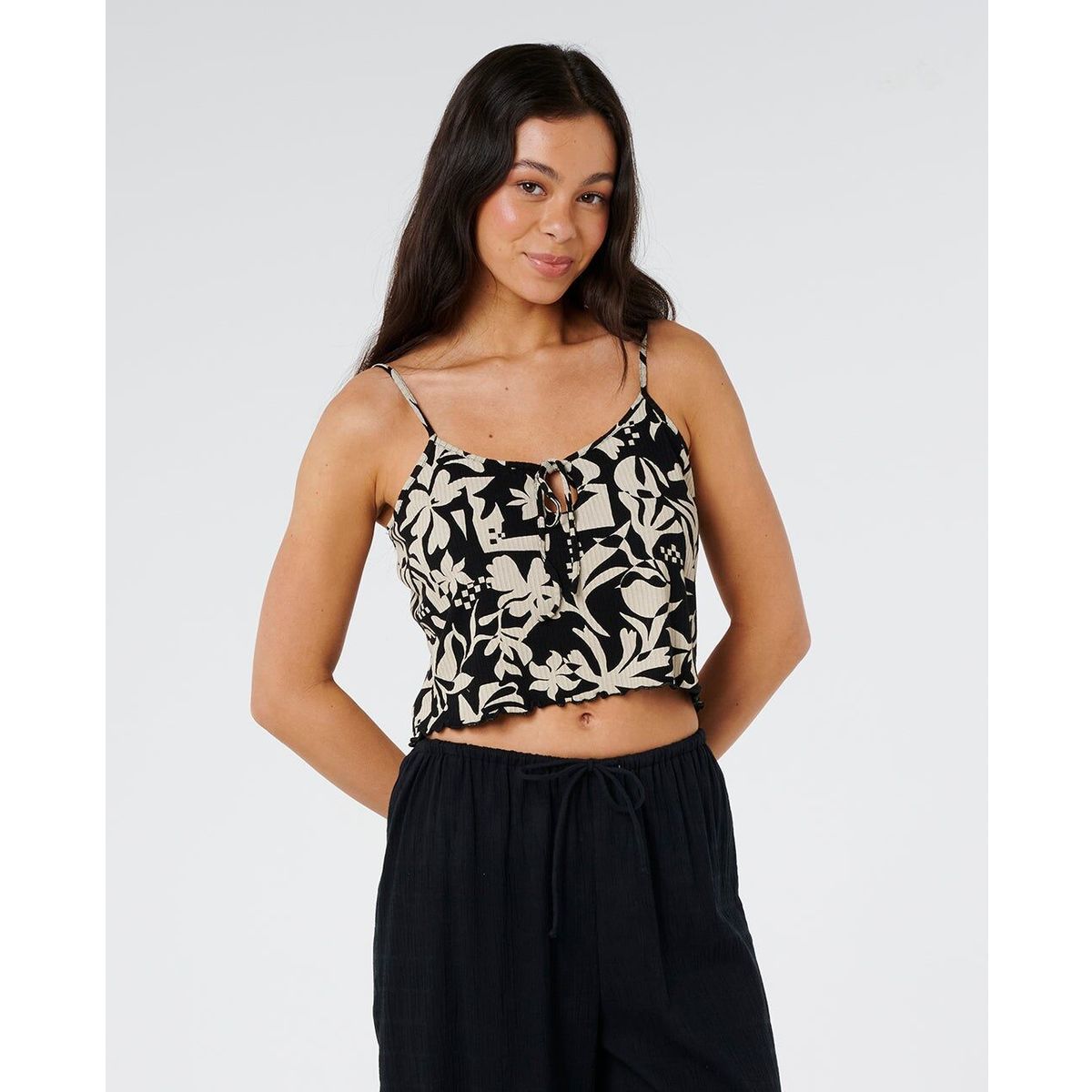 RipCurl Surf Dreams Printed RIB Cami black (0090) 2XS 06QWSH-0090-2XS