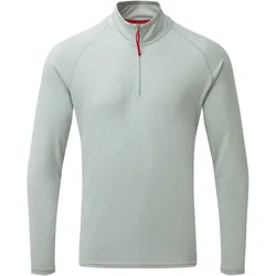 Gill, Herren, Funktionsshirt, UV Tec L/S Zip Tee, Herren (S), Grau