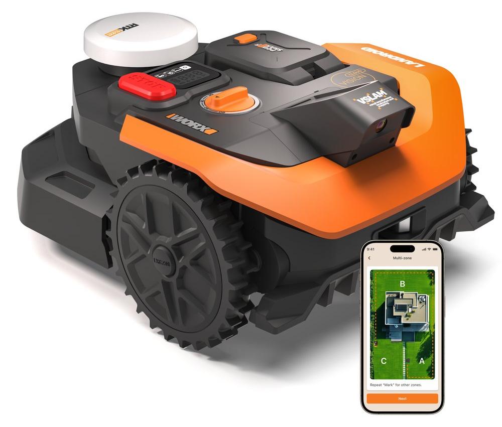 WORX VISION CLOUD 2WD Kabelloser Mähroboter - Bis zu 500 m² - WR305E