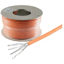 Verlegekabel S/FTP Cat.7 1.000 MHz orange 500,0m