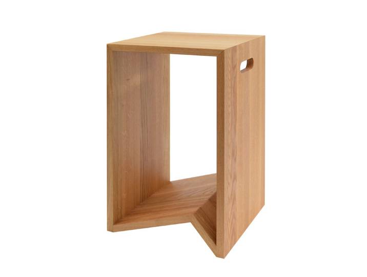 Sofatisch Zack 30 Mogunto braun, Designer Marcus Hofbauer, 30x50x30 cm