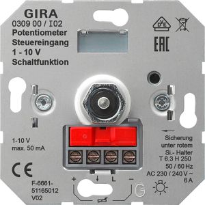 Gira Dimmer 030900, Unterputz, für LED-, Halogen- und Glühlampen, Drehdimmer