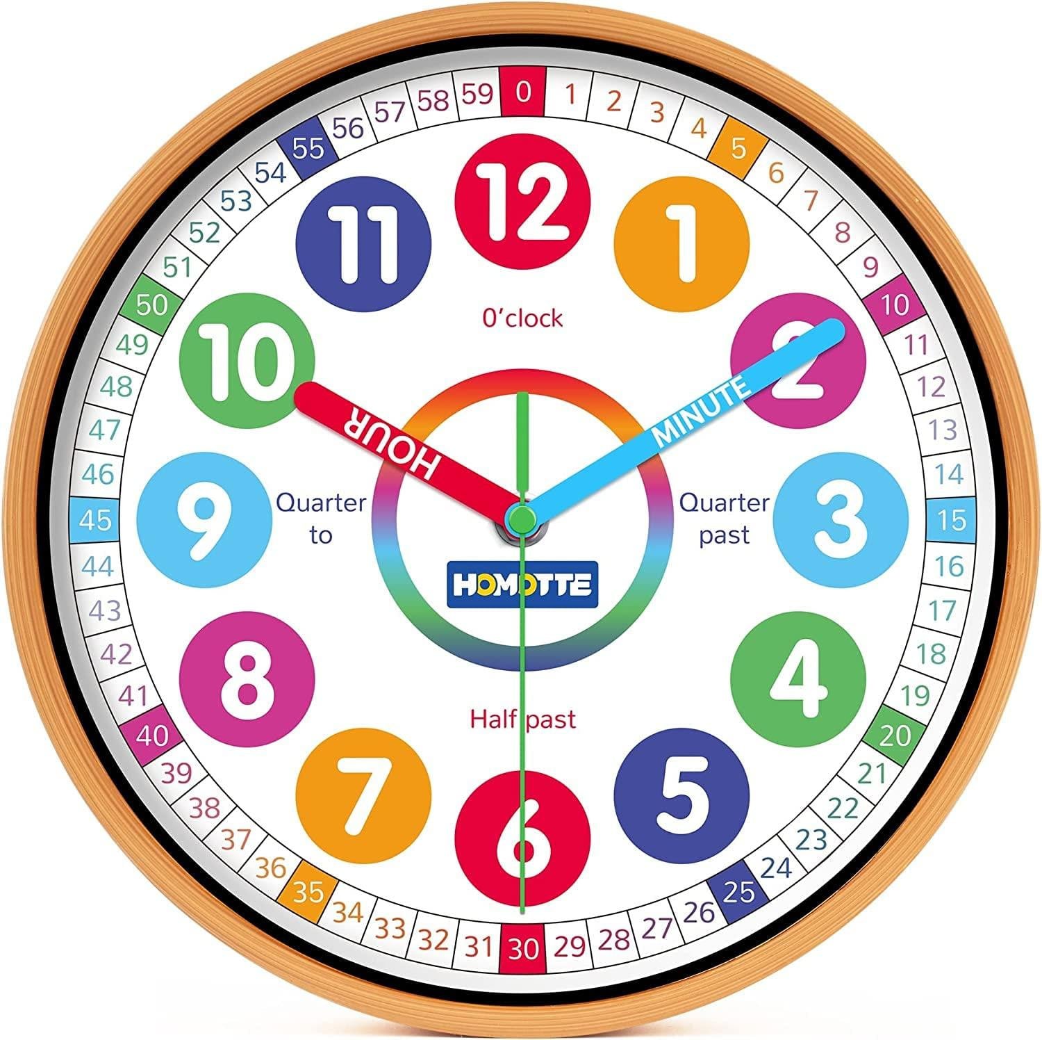 Homotte Montessori Analoge Kinderwekker zonder tikgeluid