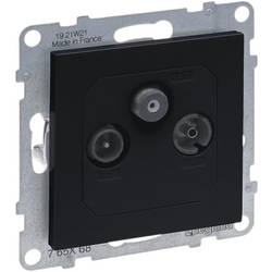 Legrand TV-SAT Durchgangsdose Seano Anthrazit 765468 5 St.