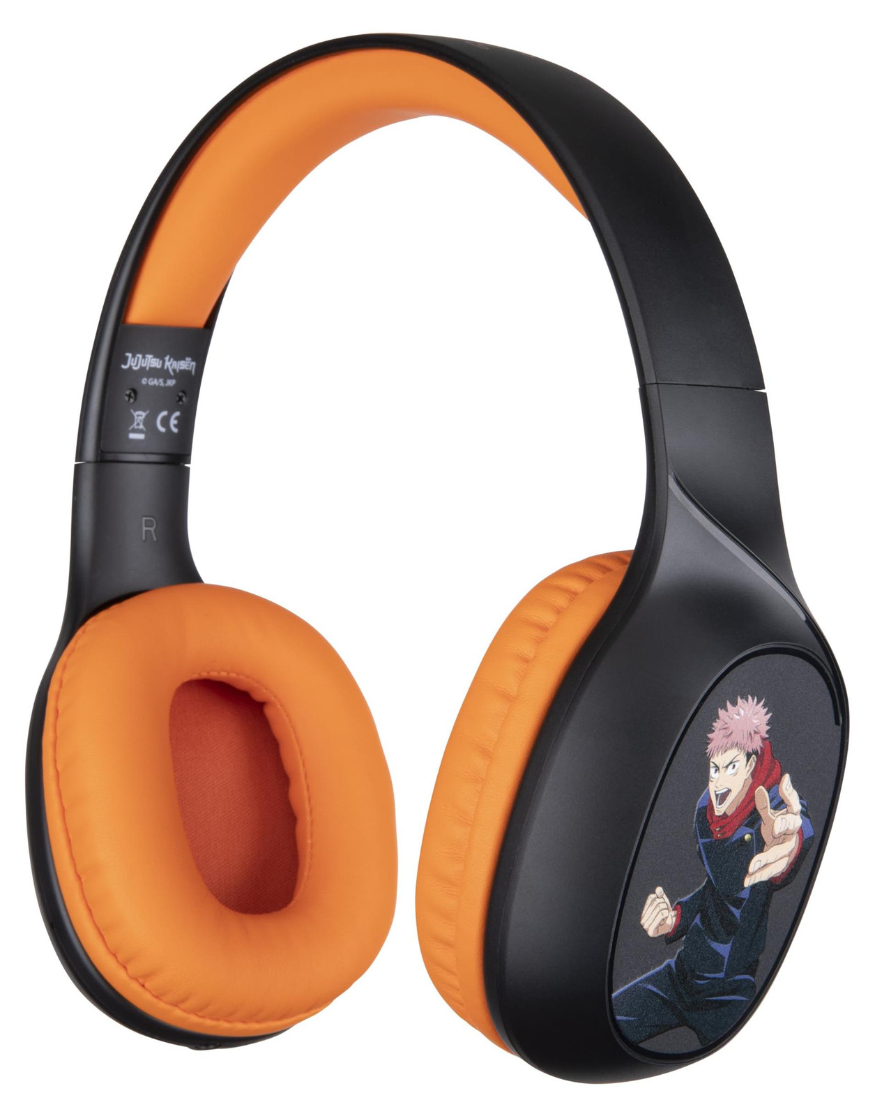 Konix KX JUJUTSU Bluetooth-hoofdtelefoon voor gaming, zwart-oranje