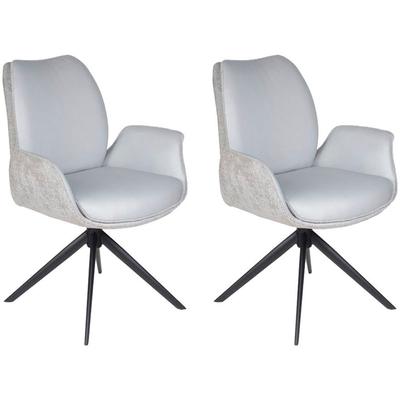Esszimmerstuhl HOME AFFAIRE "Sorrento", grau, schwarz, grau, B:62cm H:89cm T:63cm, Stühle, Esszimmerstuhl, Drehstuhl Sorrento