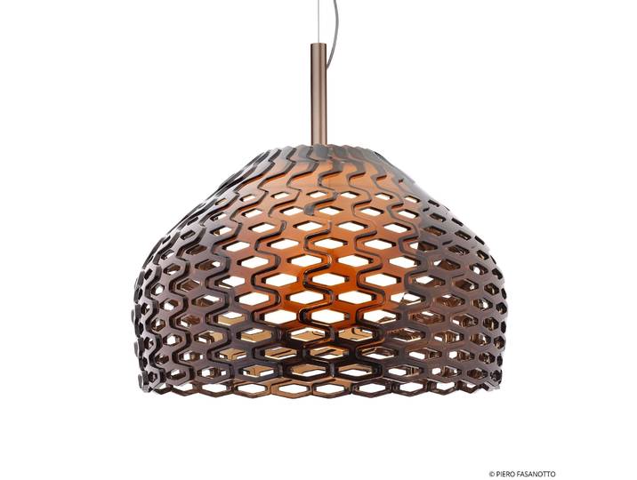 Suspension Tatou S2 Ochre Grey - FLOS - Salon / séjour - Design - Plastique - À ampoule unique