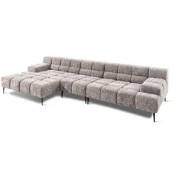 designwerk Ecksofa Liam Stoff Argento