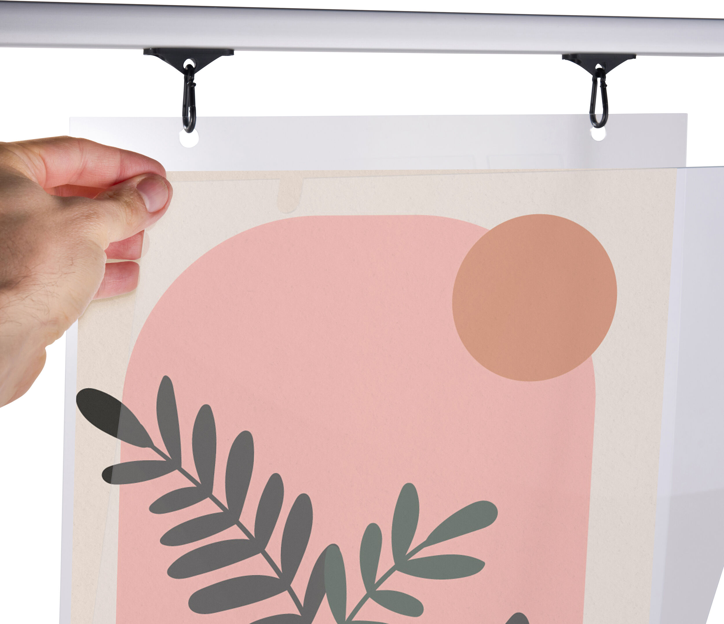 SPRINTIS 1 Porta poster Dekor Sway A2 argento, alluminio