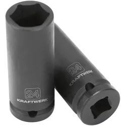 Kraftwerk, Steckschlüssel + Stecknuss, Tiefe Schlag-Stecknuss (24 mm)