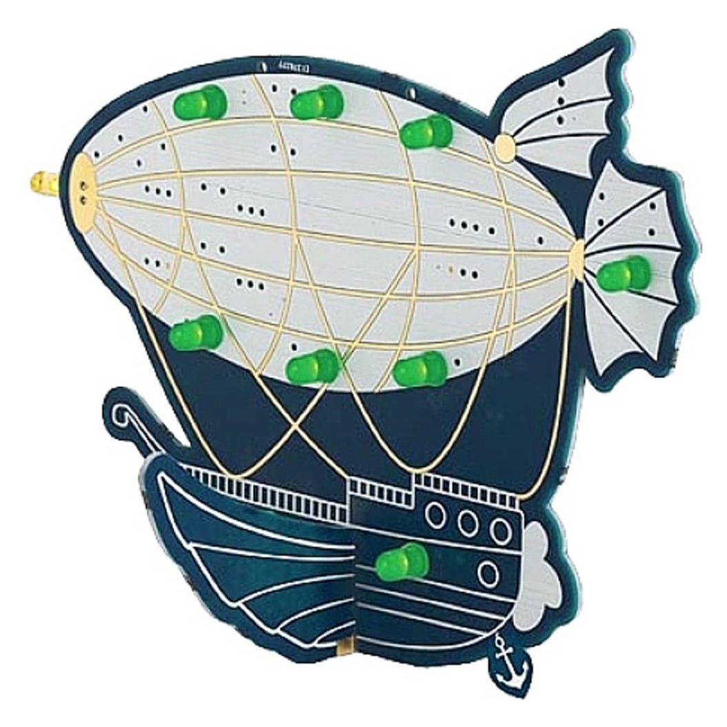 Whadda Zeppelin Im Retro-Design - Lern-Bausatz Zum Löten (Elektronikkit) (WSL222)