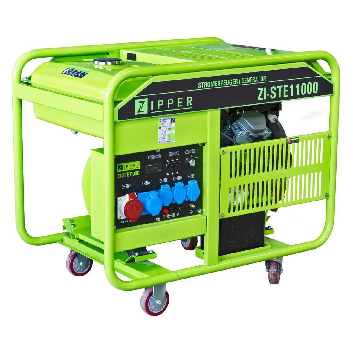 Zipper ZI-STE11000 Stromerzeuger 12000 Watt (10000 W, 25 l) (ZI-STE11000)