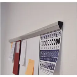 Franken Papierklemmschiene »PKS118« 118 cm grau, 0.4 cm