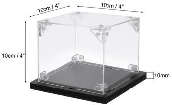 Unique Acrylic Display Case, Dustproof Storage Organizer for Collectibles 1Pc