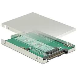 Delock M.2 zu U.2 Gehäuse 2.5" 9.5mm, SSD + Festplatte Zubehör