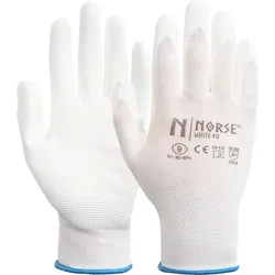 NORSE PU White Montagehandschuhe Größe 9