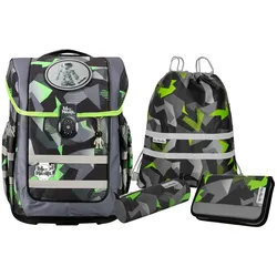McNeill Schulranzen-Set ERGO COMPACTO, 5tlg. TECHNO Kollektion 2024
