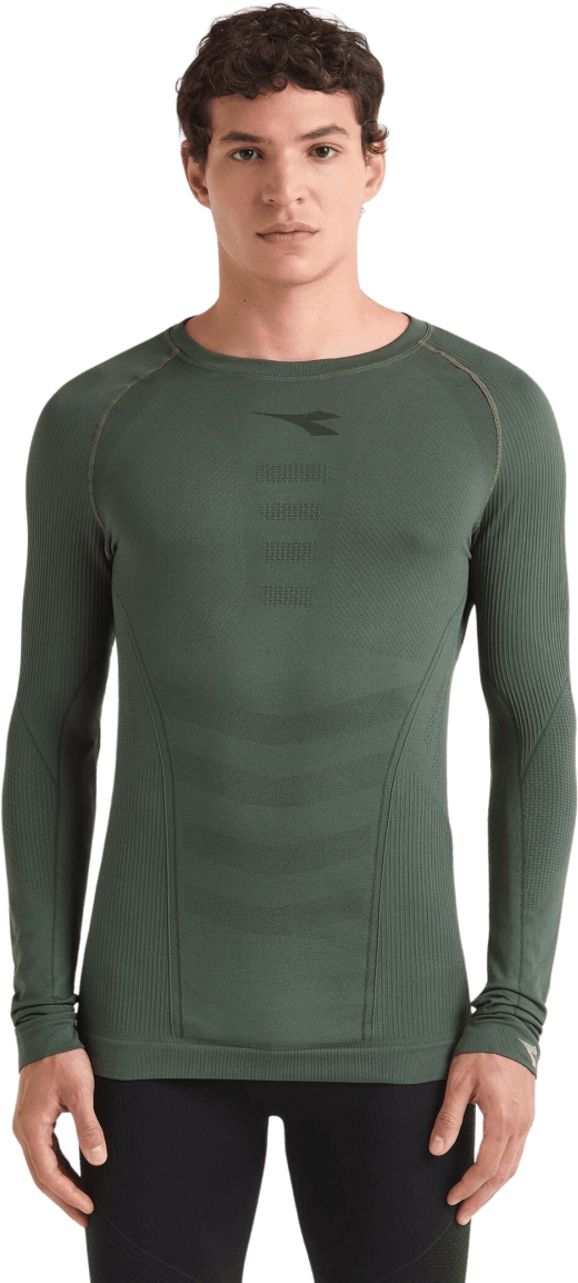 Diadora LS Laufshirt Herren Cilantro Gr. L/XL