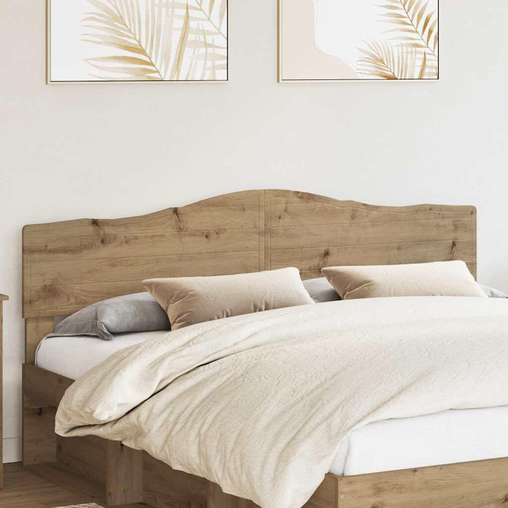 17 Stories Panel Headboard Artisan Oak King