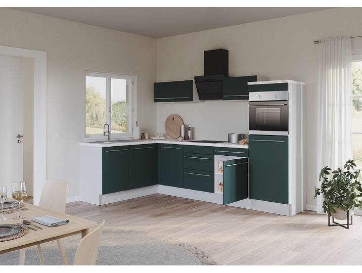 Meuble bas Venezia 1 porte 50cm Vert/Vert foncé