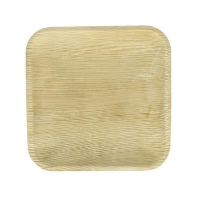 MONOUSO - Palmblatt Teller Quadratisch 18x18cm (25 Stück)