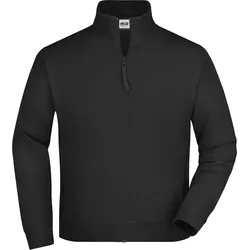 James & Nicholson Unisex Sweatjacke JN058 black 3XL