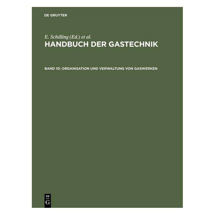 De Gruyter Organisation und Verwaltung von Gaswerk (67828404)