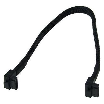 Phobya SATA 3.0 Anschlusskabel abgewinkelt mit Sicherheitslasche 3 (30 cm, SATA III) (87234)
