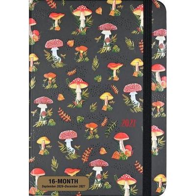2027 Mushrooms Weekly Planner (16 Months, Sept 2026 to Dec 2027)