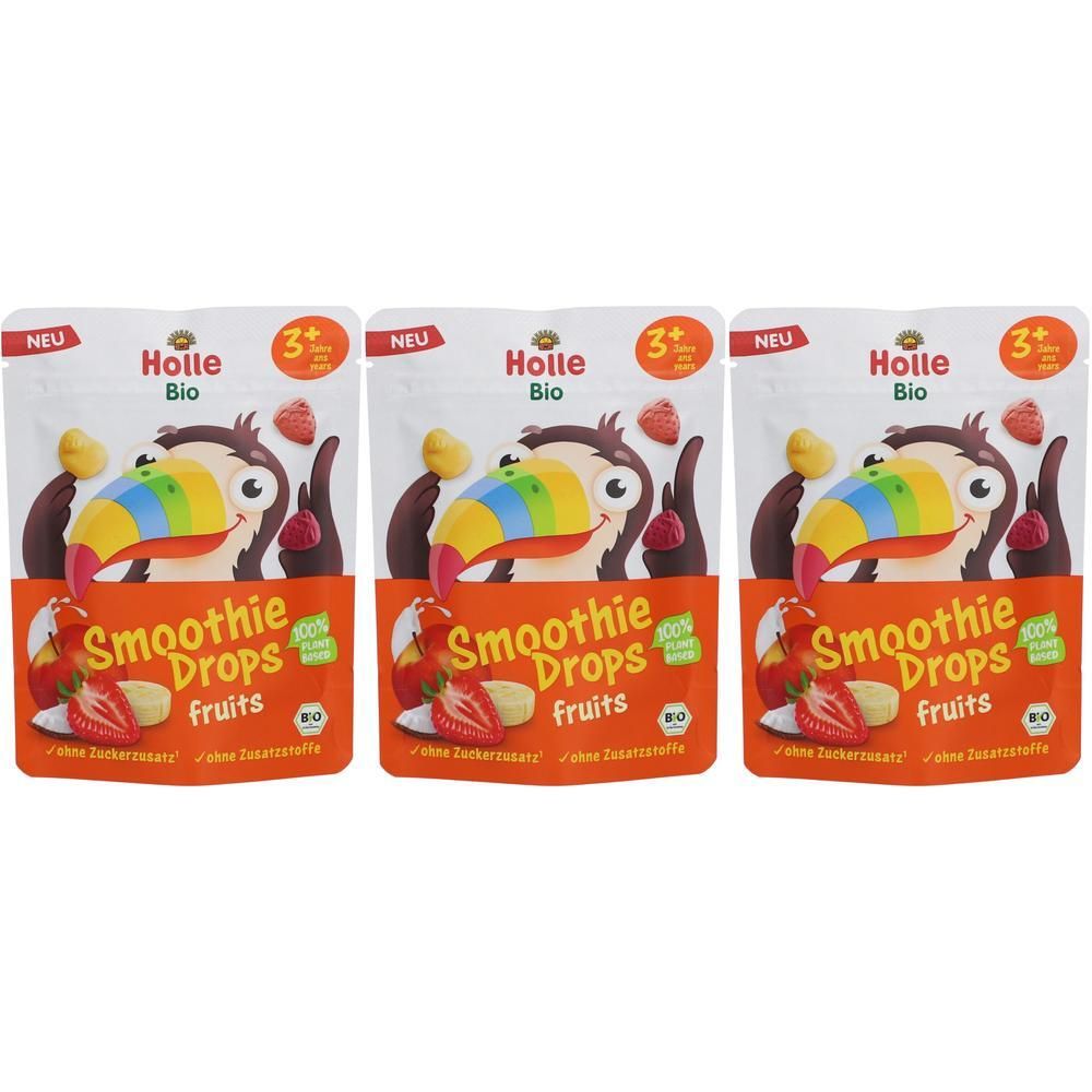 Holle Smoothie Drops fruits x3 3x15 g Beutel