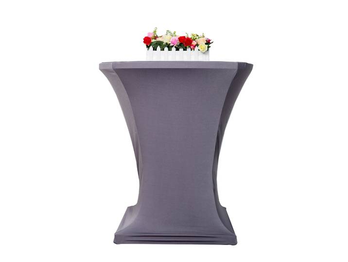 Tischdecke für Bistrotische 70 - 75 cm grau