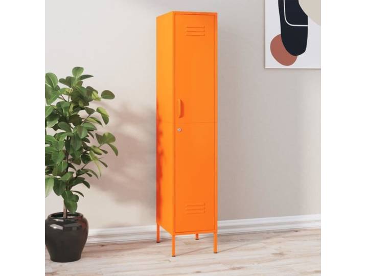 Armoire à casiers Orange 35x46x180 cm Acier 336255