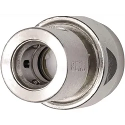 GEKA Schlauchstück Wasserstop GEKA plus-Stecksystem Messing vernickelt Schlauchgröße 19 mm - 46.0743.8