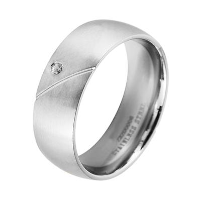 Partnerring AKZENT "Amazing Embrace, silberfarbig, langlebig" Gr. 62, silber (silberfarbig), Fingerringe, Herren, 62, Edelstahl