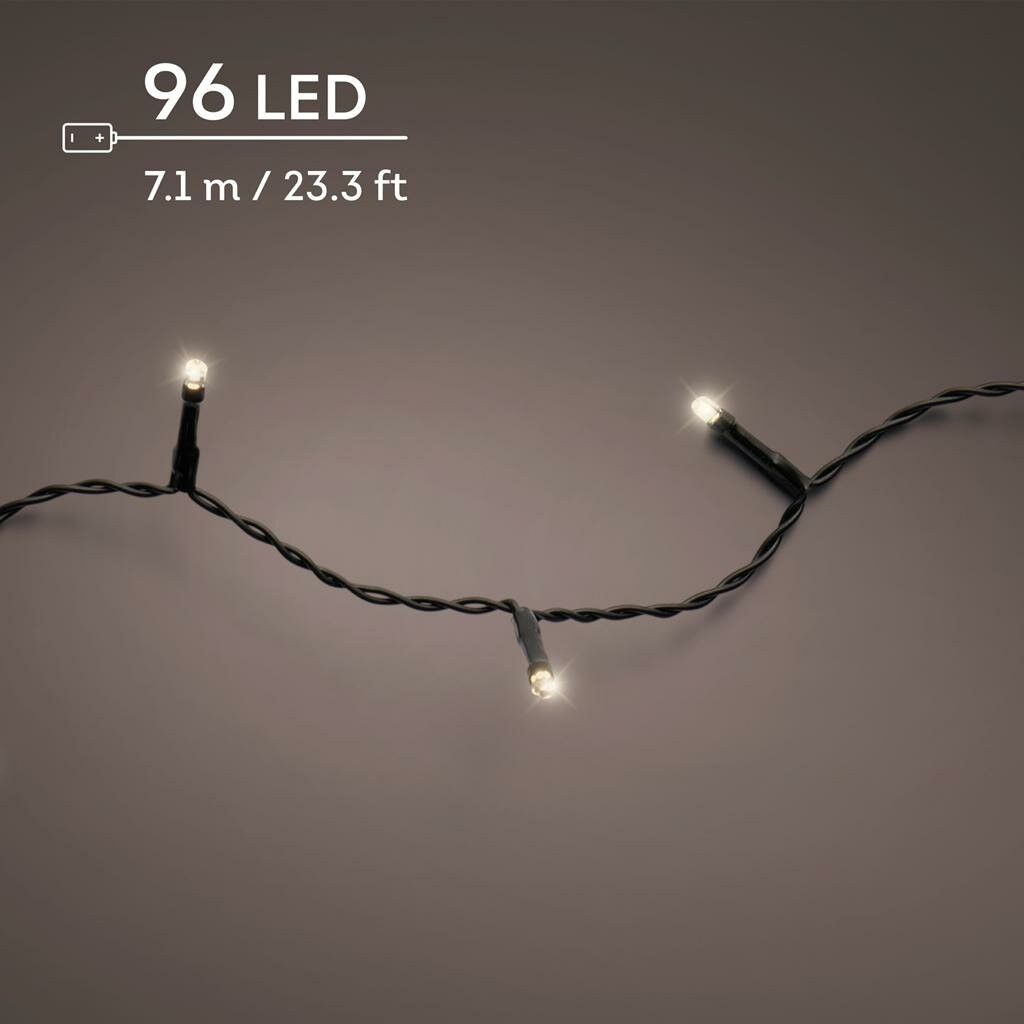 Lumineo Kerstverlichting Twinkle Warm Wit met 96 Lampjes