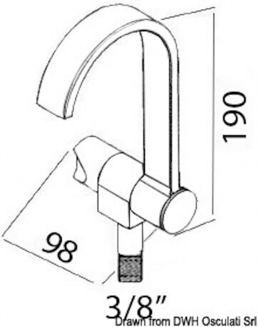 Osculati Rubinetto serie Style M1