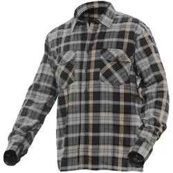 Jobman 5138 Flanellhemd M Rot  /  Petrol