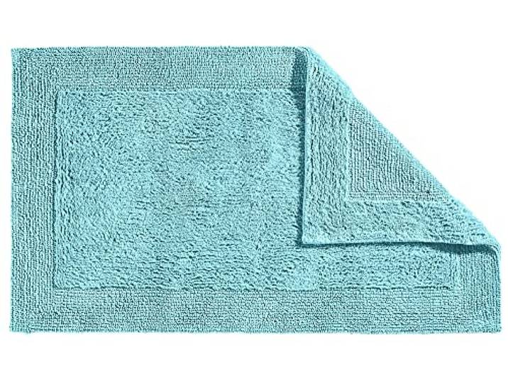 Erwin Müller Badematte, Badteppich Uni Serie Stuttgart türkis Größe 50x80 cm - extra dick, hohe Saugfähigkeit, 100% Baumwolle