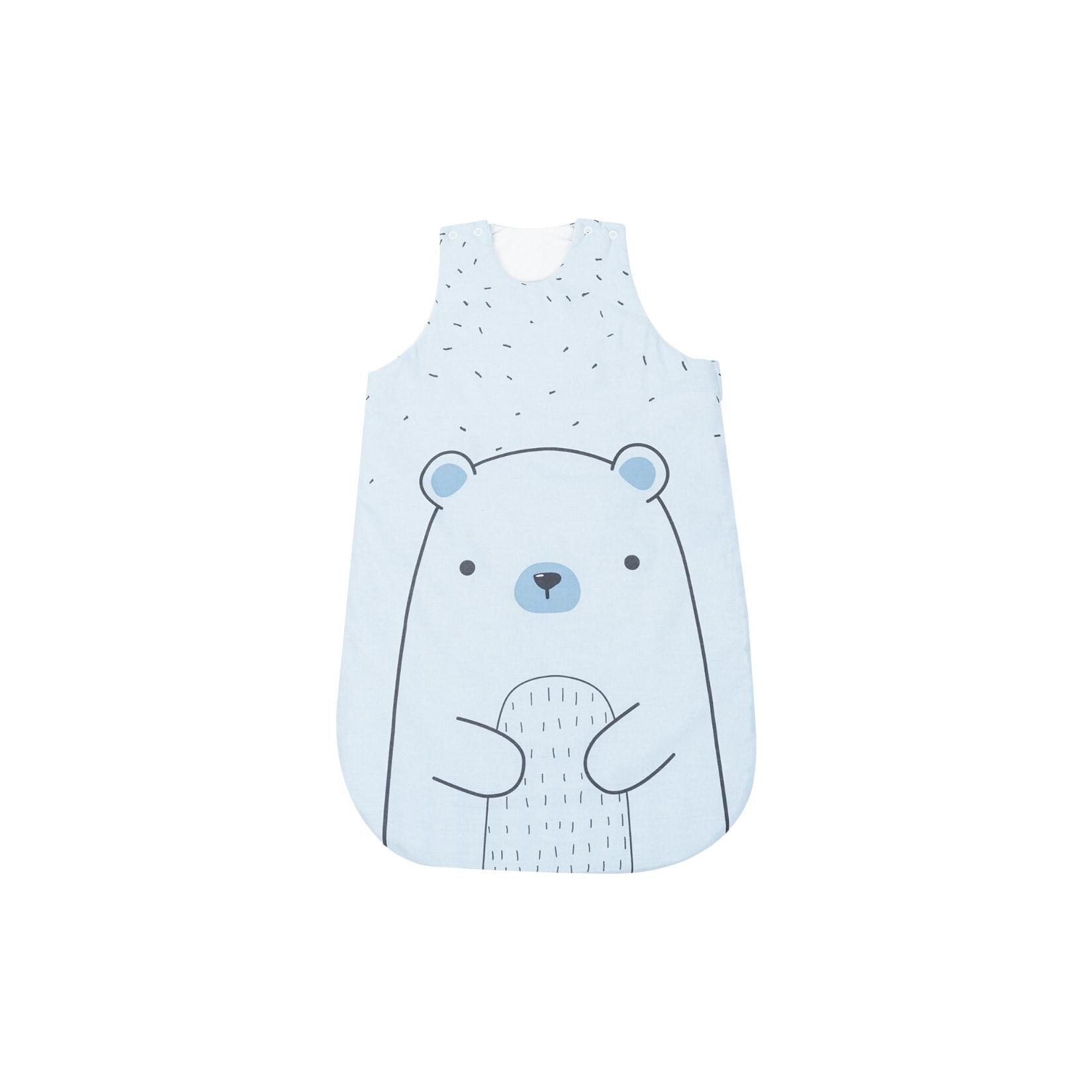 Kikkaboo Babyschlafsack Bär 6-18 Monate Länge 90 cm Baumwolle, Reißverschluss blau