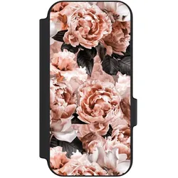 Nivocase Klapphülle für Google Pixel 11 Handyhülle aus Kunst Leder NIVOflip schwarz Blume Rose Vintage (Google Pixel 11), Smartphone Hülle, Schwarz