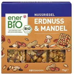 enerBIO 3er-Pack Nussriegel »Erdnuss & Mandel« gelb