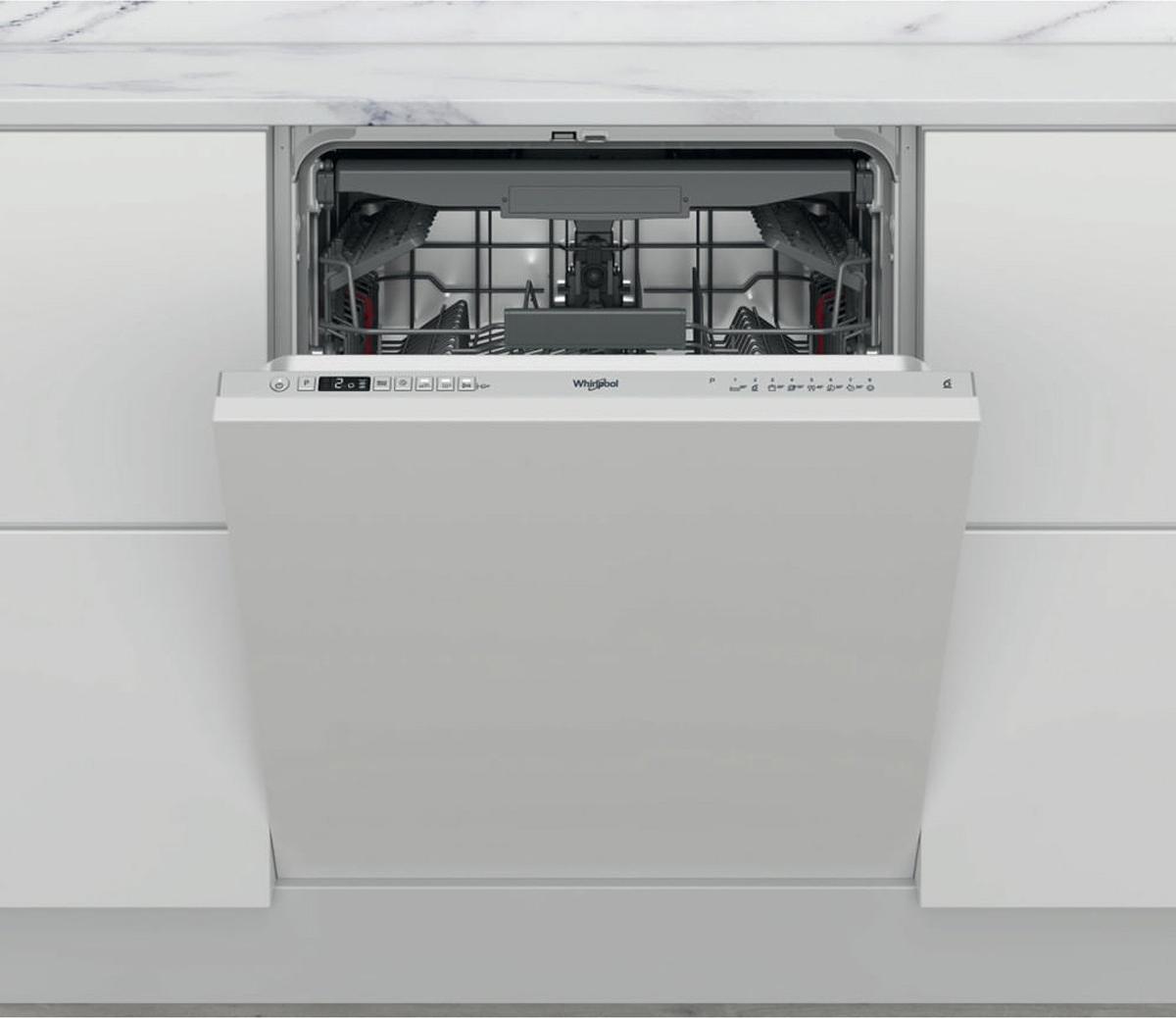 Whirlpool WIC 3C33 F, Voll integriert, Standardgröße (60 cm), Weiß, Tasten, 1,3 m, 1,55 m