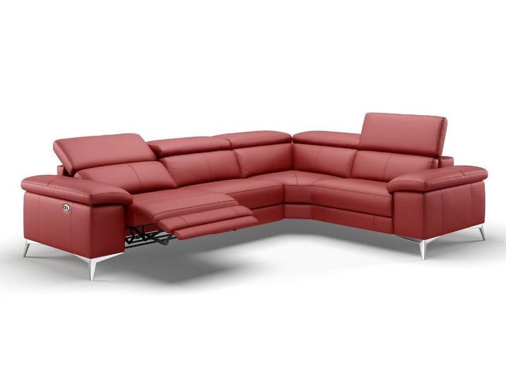 Leder Ecksofa MILANO mit Relaxfunktion Wohnlandschaft