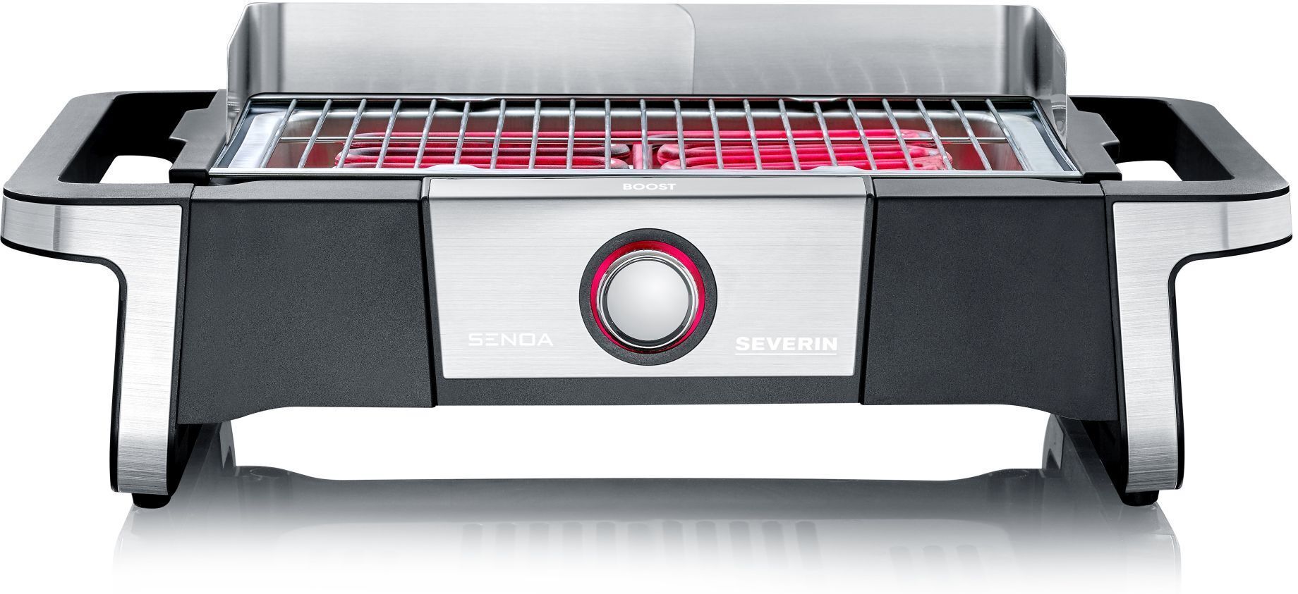 Severin PG 8113 SENOA BOOST Elektrogrill   schwarz/silber - Refurbished