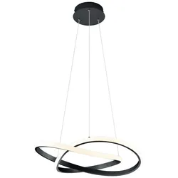 Reality Leuchten LED-Pendelleuchte Course Alu, Eisen, Stahl & Metall Schwarz