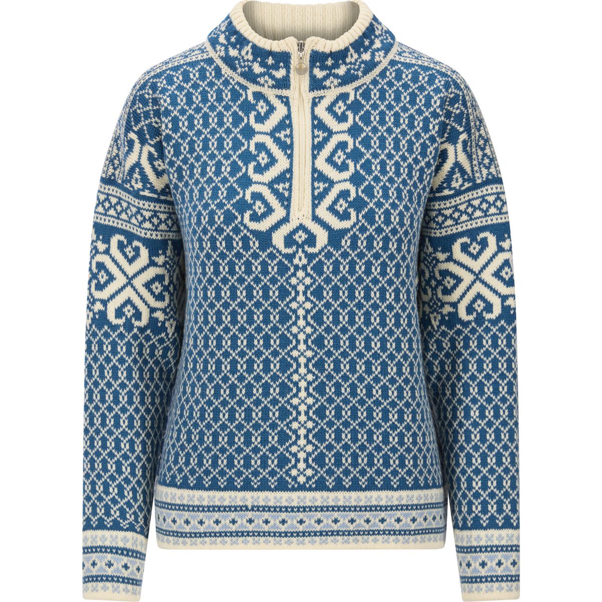 Dale of Norway Leknes Fem Sweater arctic blue offwhite (C02) L 95921-C02-L