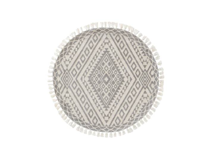Tapis rond gris D 150